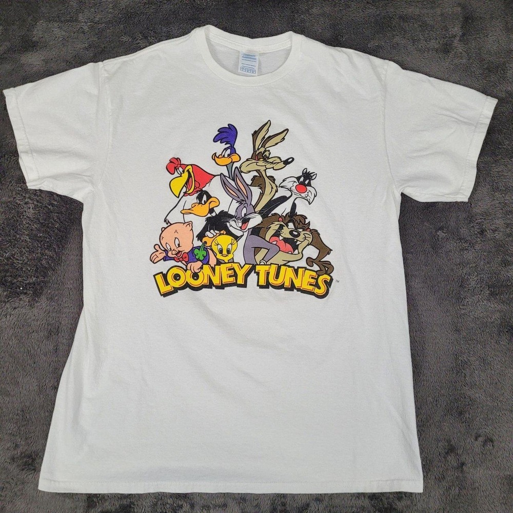 Looney Tunes Men's Graphic Tee in Size Large Delta Pro Weight